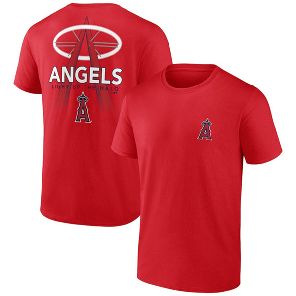 Men's Los Angeles Angels Red Iconic Bring It T-Shirt